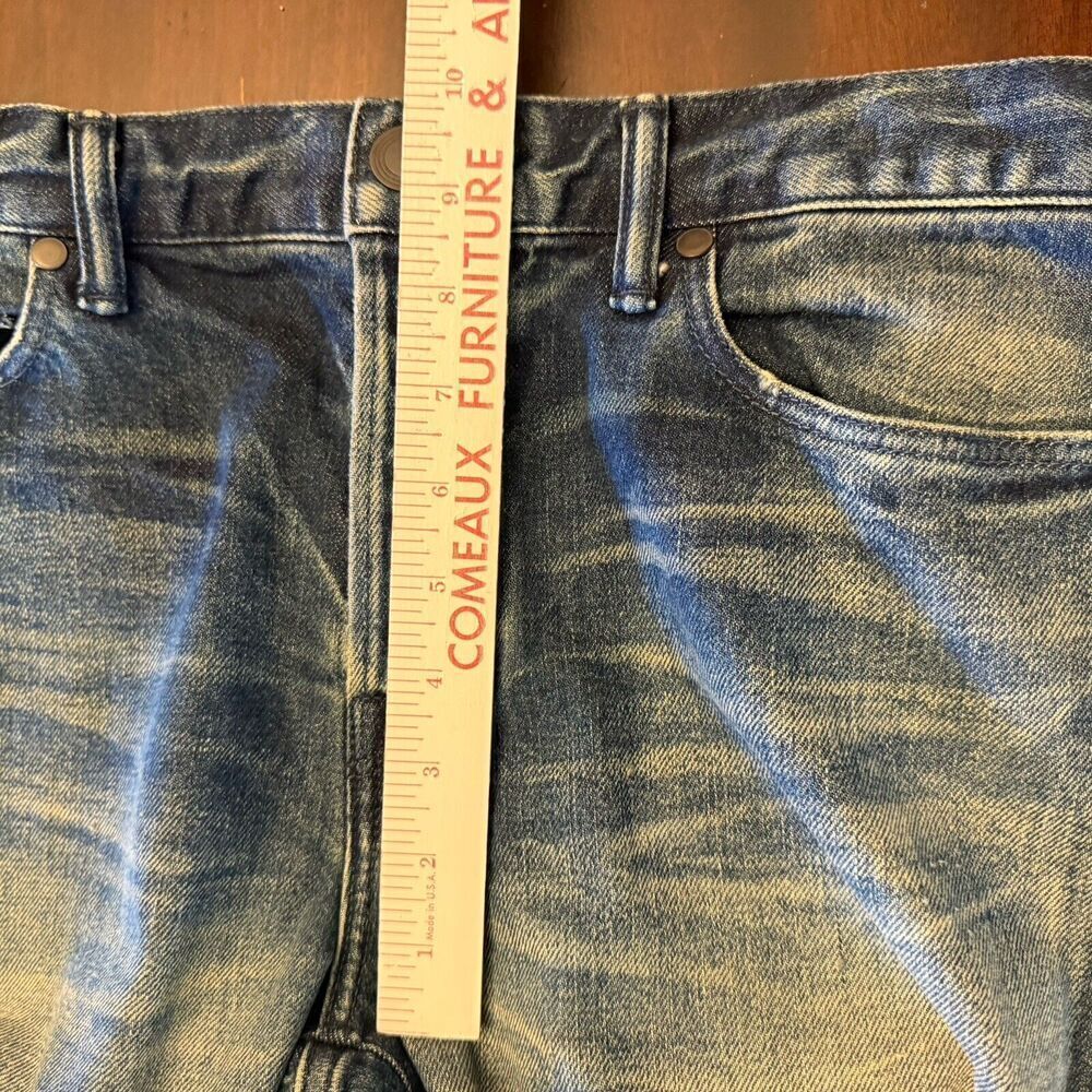 John Elliott Medium Wash Straight Jeans Button Fly Japan Size 31 Pockets - Picture 13 of 15
